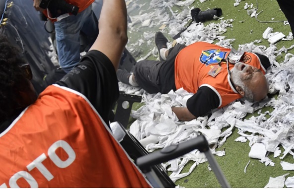 Polícia prende homem que atingiu fotógrafo com bomba na Arena MRV durante final da Copa do Brasil