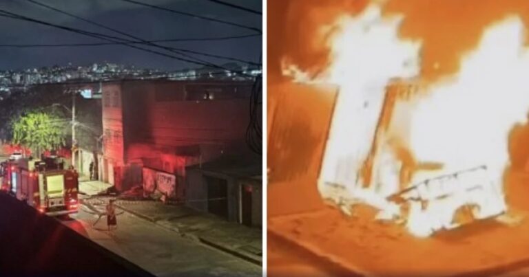 Moradores deixam imóveis às pressas após incêndio atingir casa e provocar explosões em BH