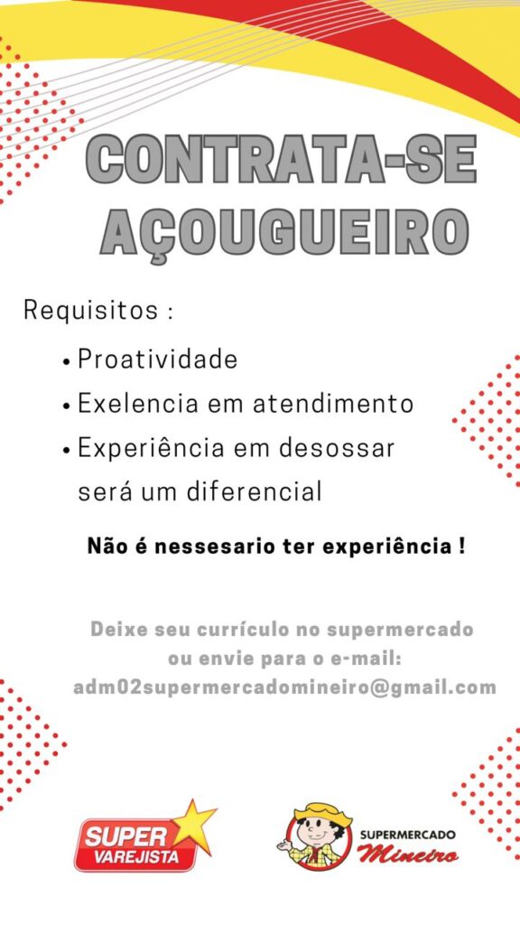 Confira algumas oportunidades de empregos disponíveis: