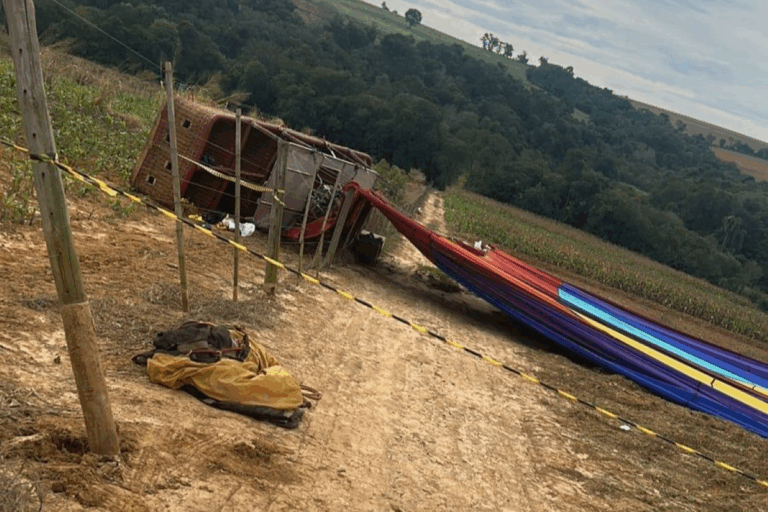 Grupo de excursão do Sul de Minas estava em balão que caiu em SP; uma mulher morreu