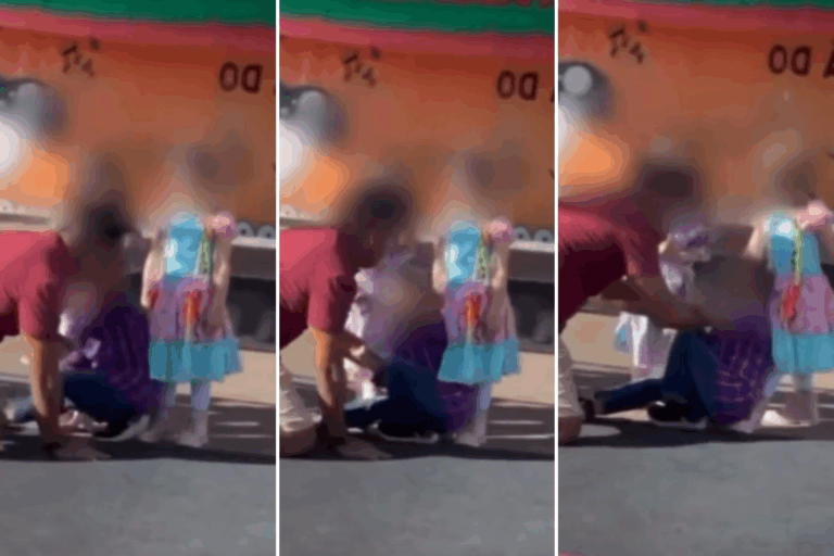 Homem invade palco e agride criança de 4 anos em festa junina