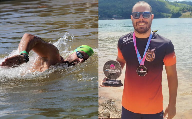 Itabirano Arthur Rossi fatura dois ouros no Sul-Americano de Natação e busca novas medalhas