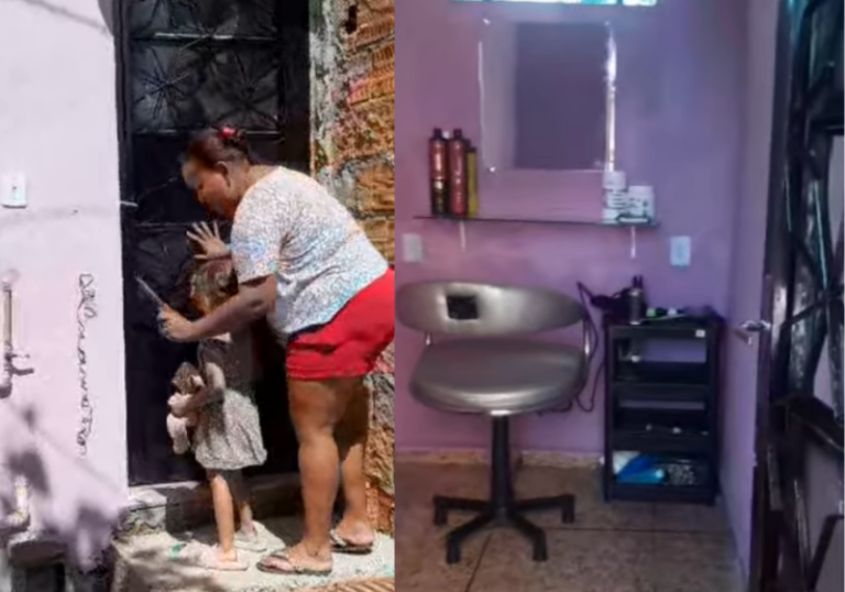 Mulher inaugura salão simples em MG e realização do sonho conquista milhões nas redes