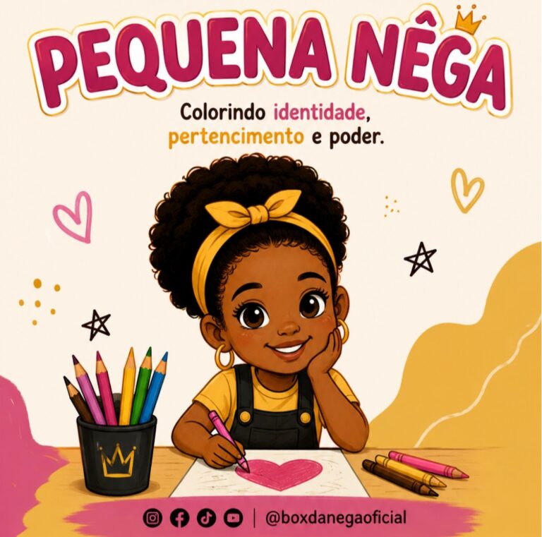 Nova personagem do Box da Nêga usa a arte para ensinar orgulho e identidade às crianças