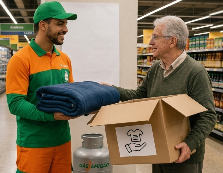 Gás Amigão lança campanha do Agasalho com recolhimento de roupas, cobertores e calçados em Itabira