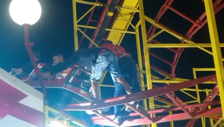 Falha em brinquedo de parque itinerante mobiliza resgate e gera revolta em frequentadores de Monlevade